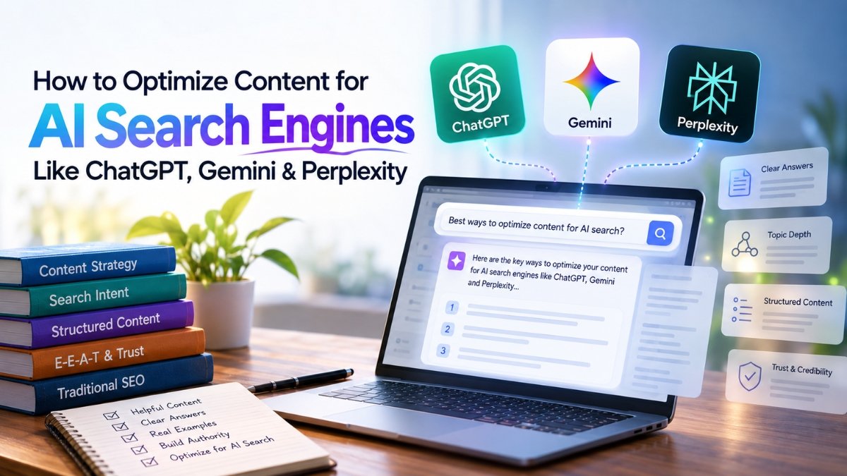 How to Optimize Content for AI Search Engines Like ChatGPT, Gemini & Perplexity