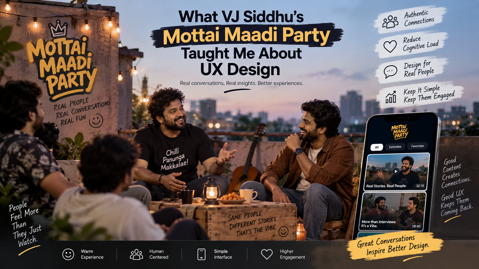 What VJ Siddhu’s Mottai Maadi Party Taught Me About UX Design